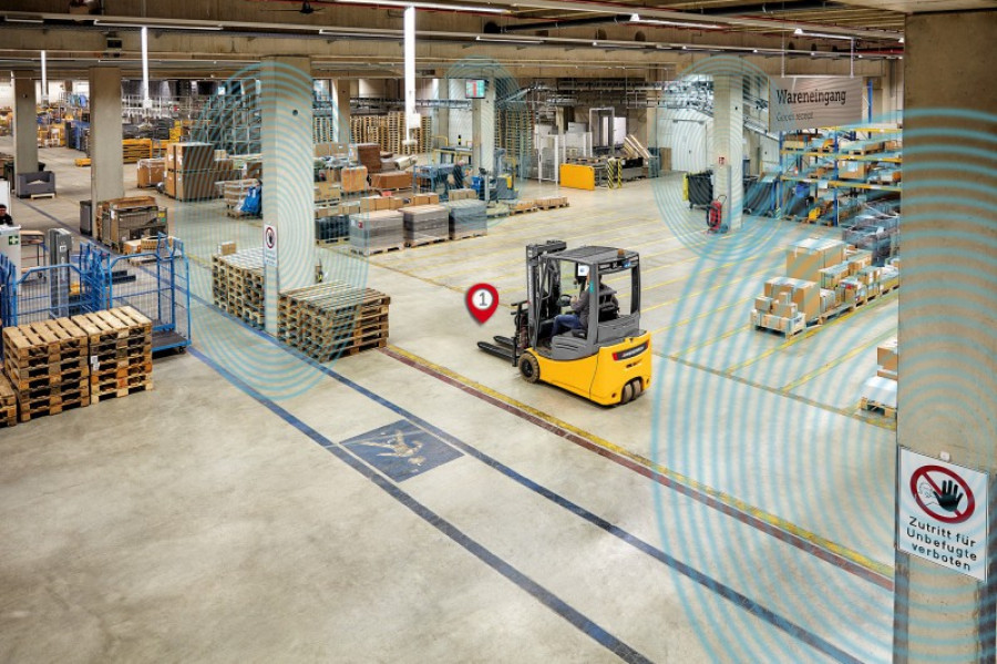 Visualisierung funktionsweise indoor ortung truckfinder 26262