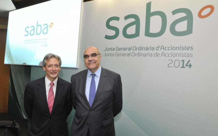 Josep martinez vila izqda. y salvador alemany consejero delegado y presidente de saba. 24596