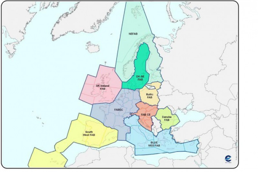 Mapa cielo unico europeo fabs 23867