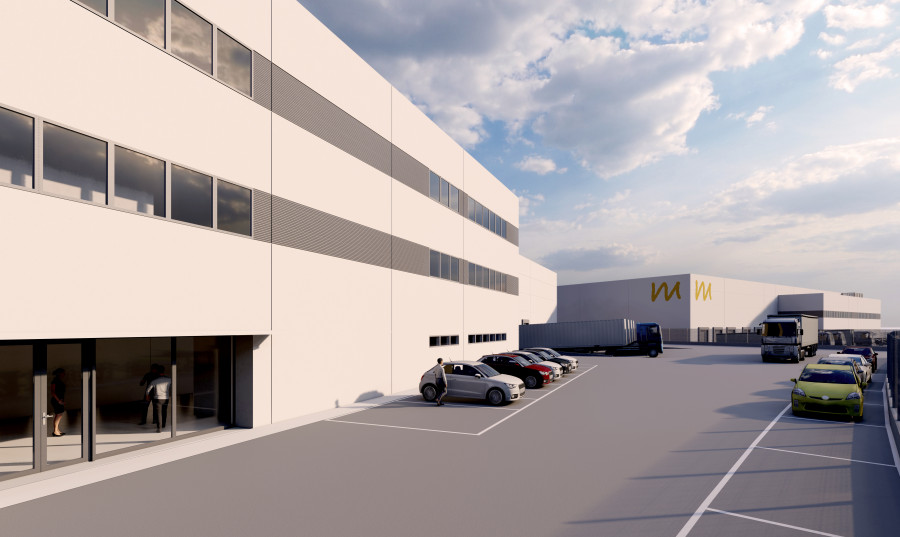 Imagen del centro industrial que Montepino está desarrollando para Eternity