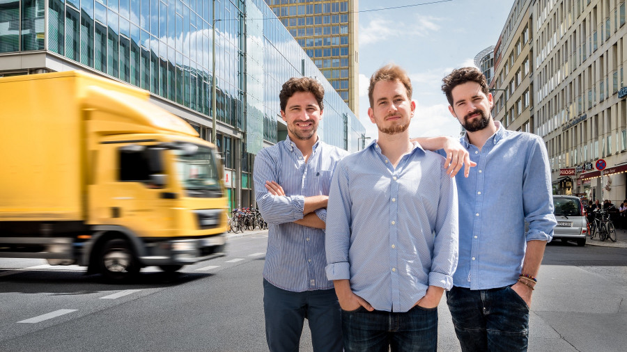 Luis Bardají, Gabor Balogh y Ramón Castro, fundadores de Trucksters red