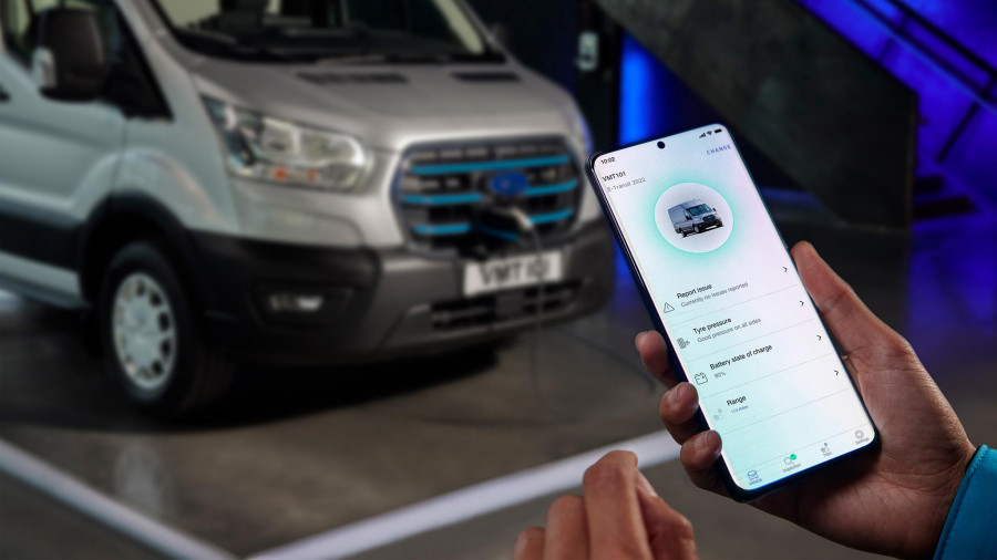 Ford E Transit Detail Ford Telematics MobileApp LOW