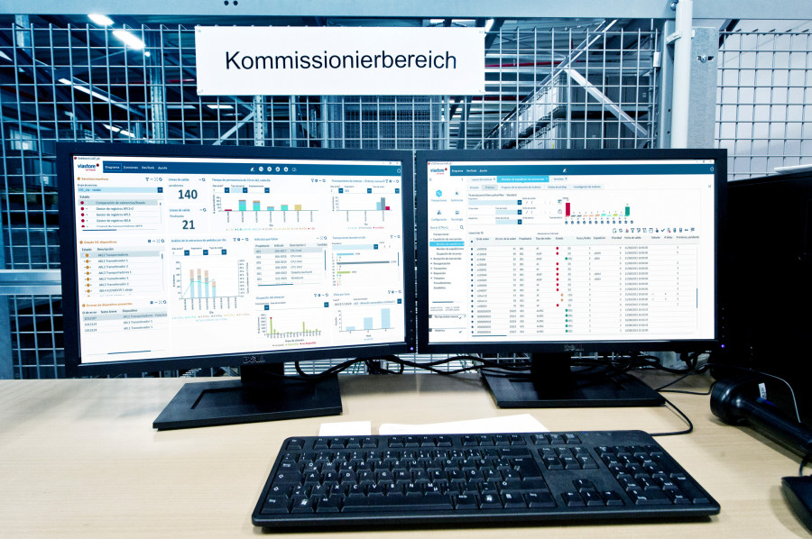 Kommissionierplatz Pick station miniload system 2020 ES