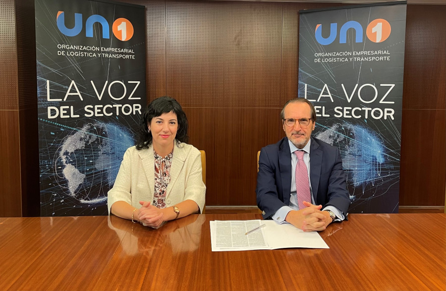El presidente de UNO, Francisco Aranda, junto a la directora del ZLC, Susana Val