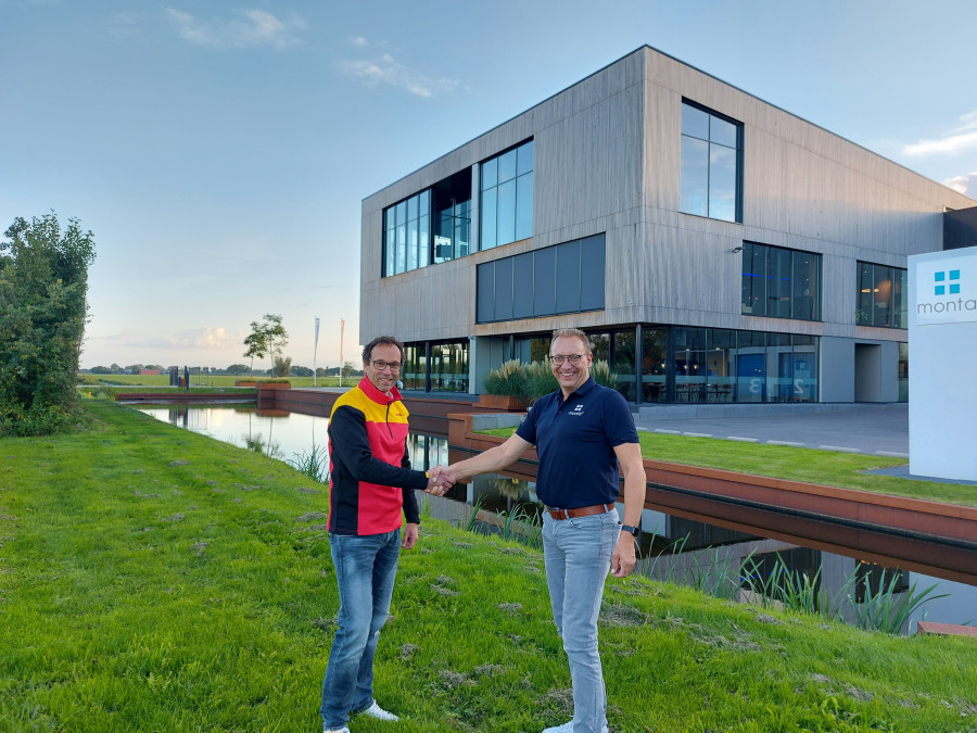 Leonard Aerts, Chief Customer Officer DHL Supply Chain EMEA and Edwin van der Ham, Owner and CEO of Monta