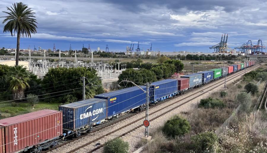 Tren puerto de Valencia