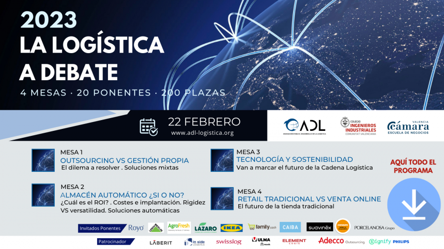 LA LOGÍSTICA A DEBATE   VALENCIA 22 FEB  BANNER PROGRAMA (1080 x 1080) (1)