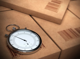 Tiempo cajas logística