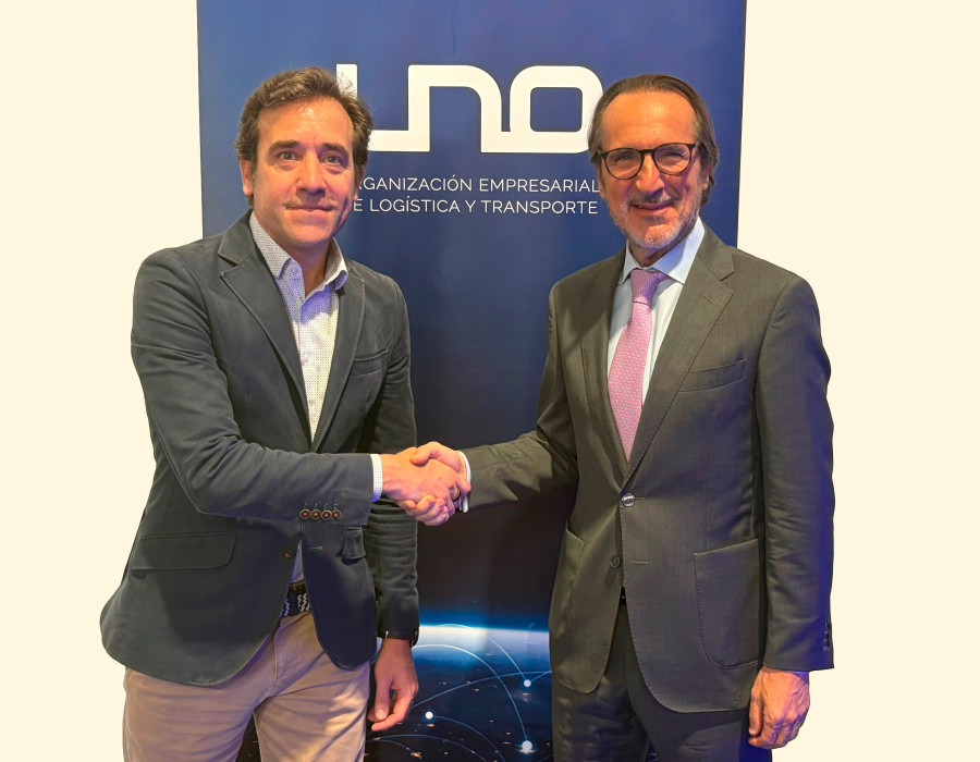 El presidente de UNO, Francisco Aranda, junto al CEO de Deliverea, Joan Rovira